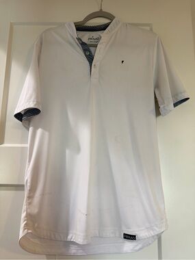 Primo Men’s White Short-Sleeve Polo with Contrast Trim